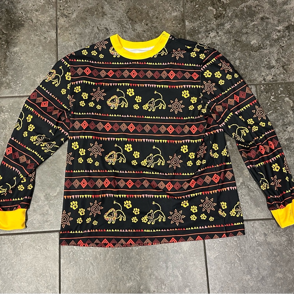 Disney Black and Yellow Long Sleeve Tee
